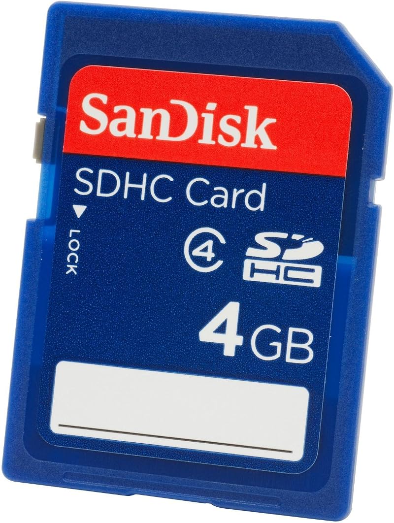 SanDisk 4GB SDHC Secure Digital Memory Card for Cameras Laptops Tablets