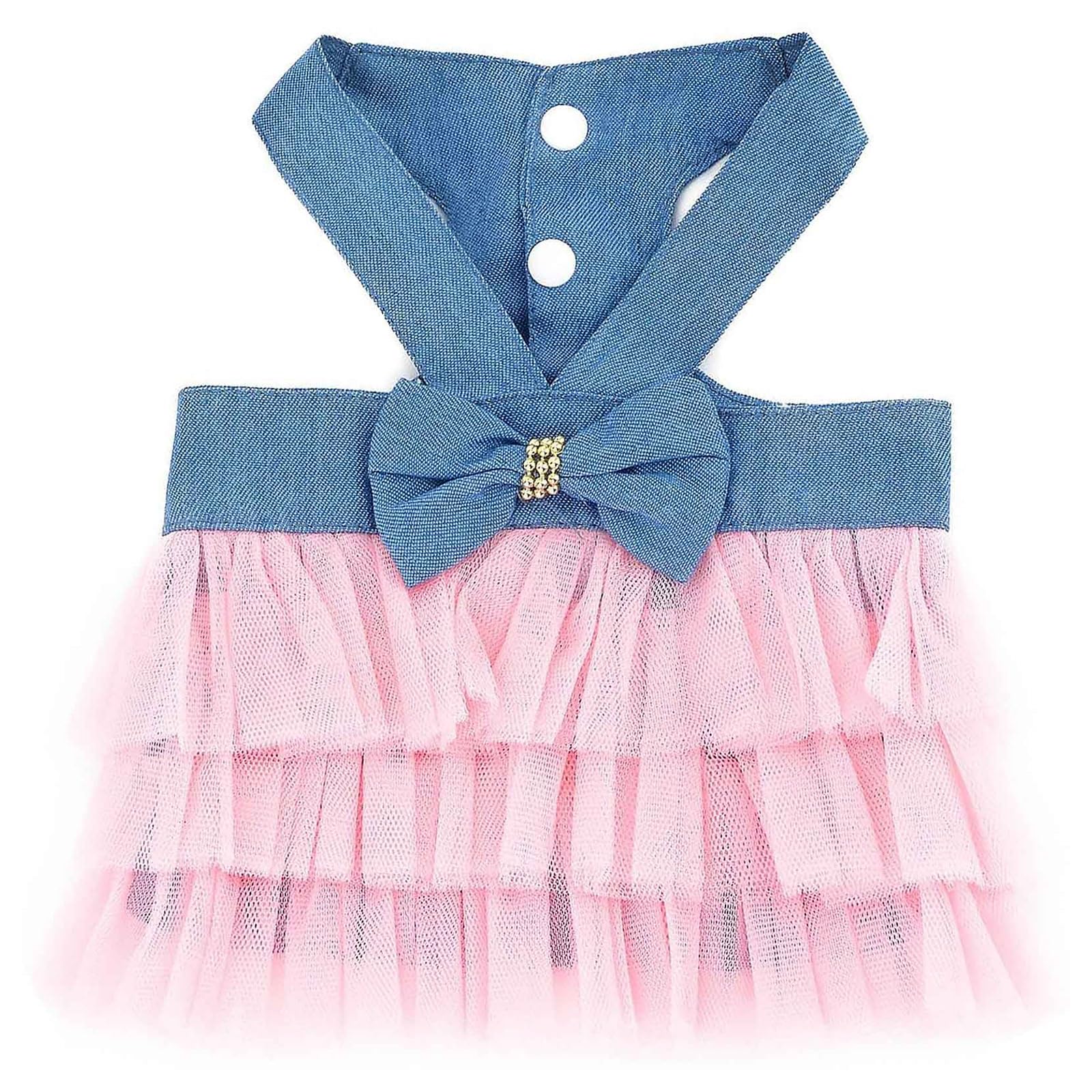 TRHDFW Dog pet skirt Cat clothes vest stripes hanging mesh supplies