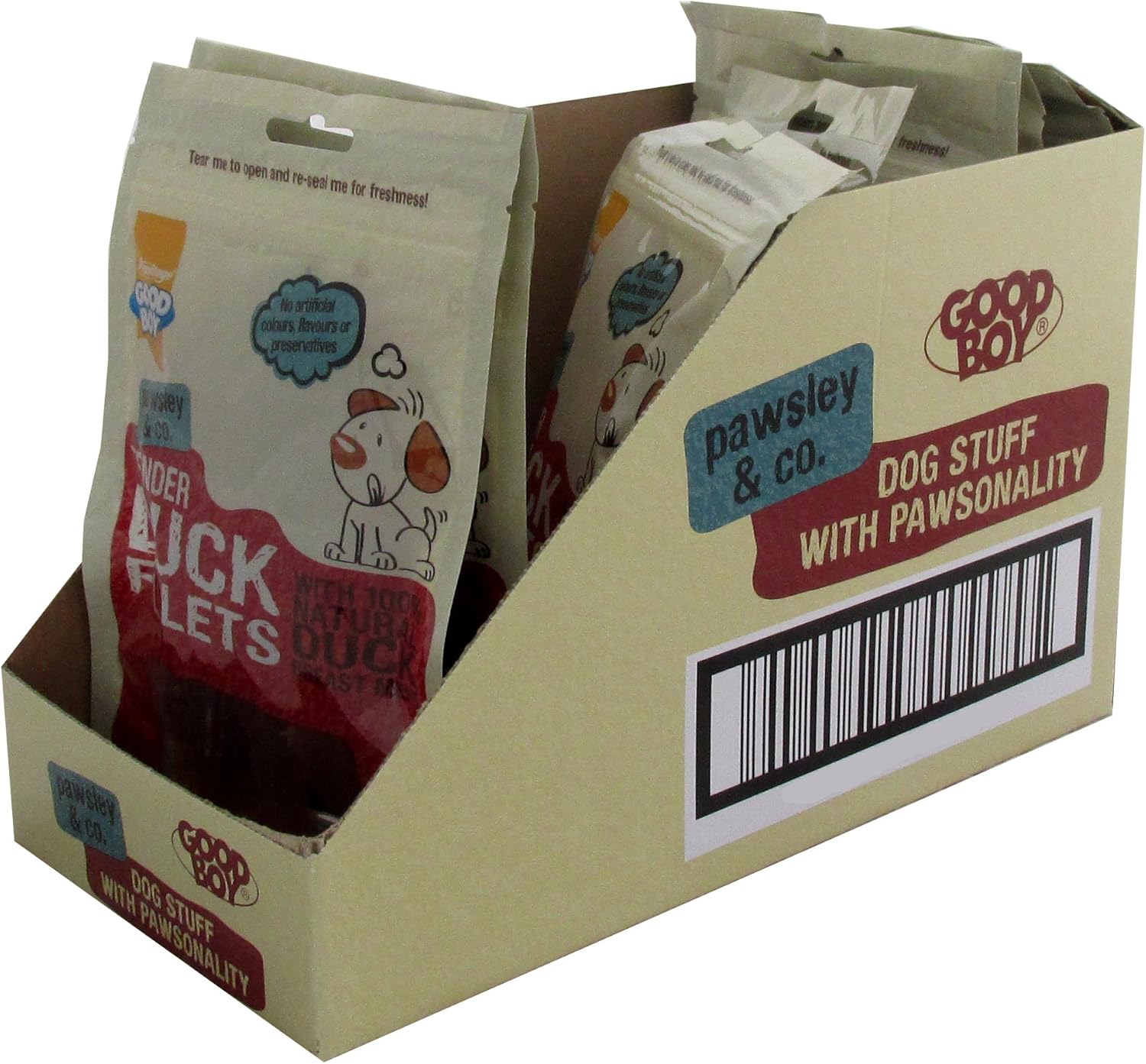 Good Boy Pawsley and Co Tender Duck Fillets 80gm (Case of 10), 80 g (Pack of 10)