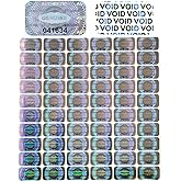 1200 pcs Hologram Security Tamper evident Stickers Warranty Void Seal Labels with Unique Serial Number Genuine Authentic Tamper Proof Sticker(1X0.6 inch)