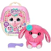 ScruffaLuvs Pink Surprise Pet, Mystery Plush Toy, Wash to Reveal | Wash to reveal 1 of 3 rescue pets, includes deluxe carrier
