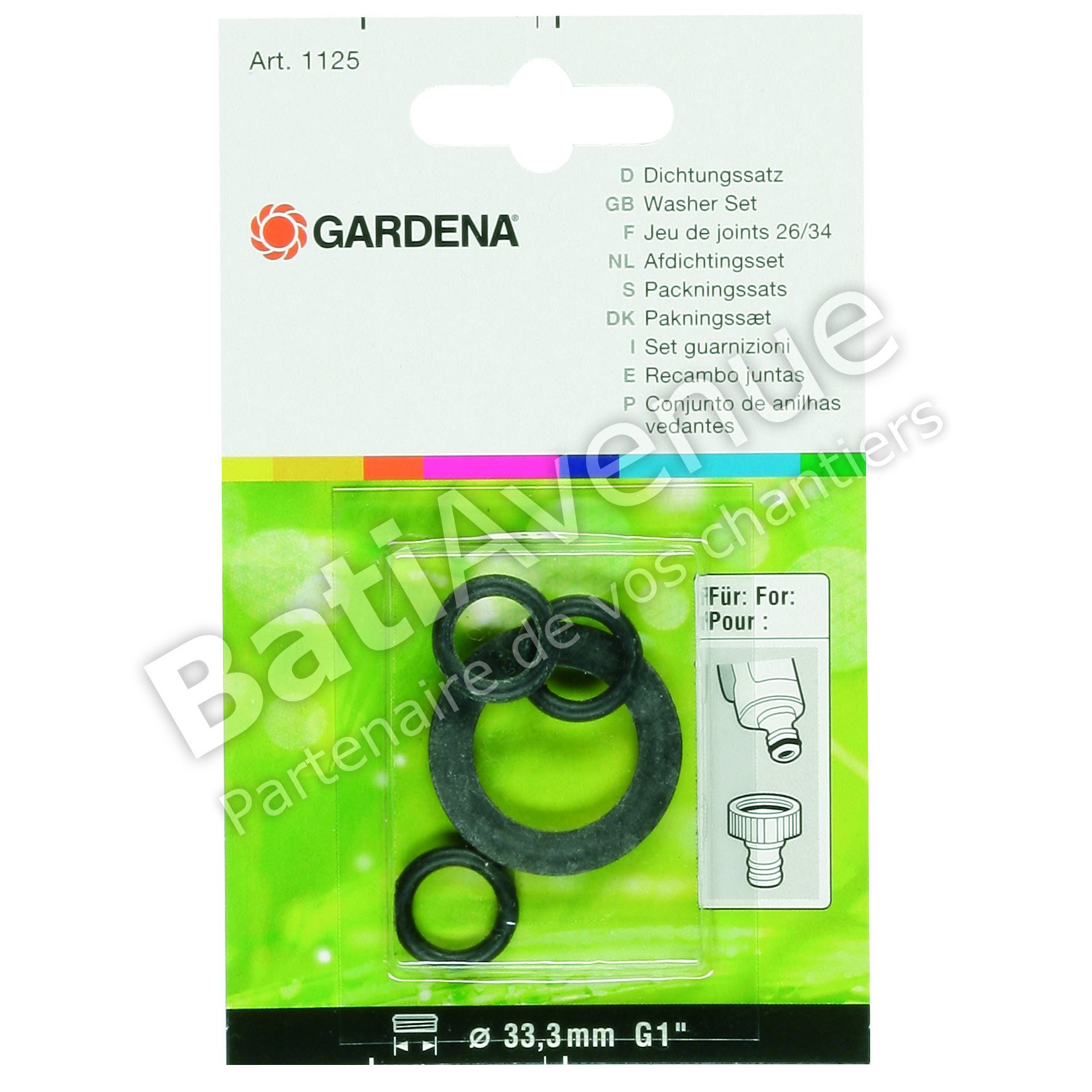 Gardena 1127-26 - Universal Seal Set