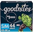 Goodnites Bedwetting Underwear for Boys, S/M, Discreet, 44 Count