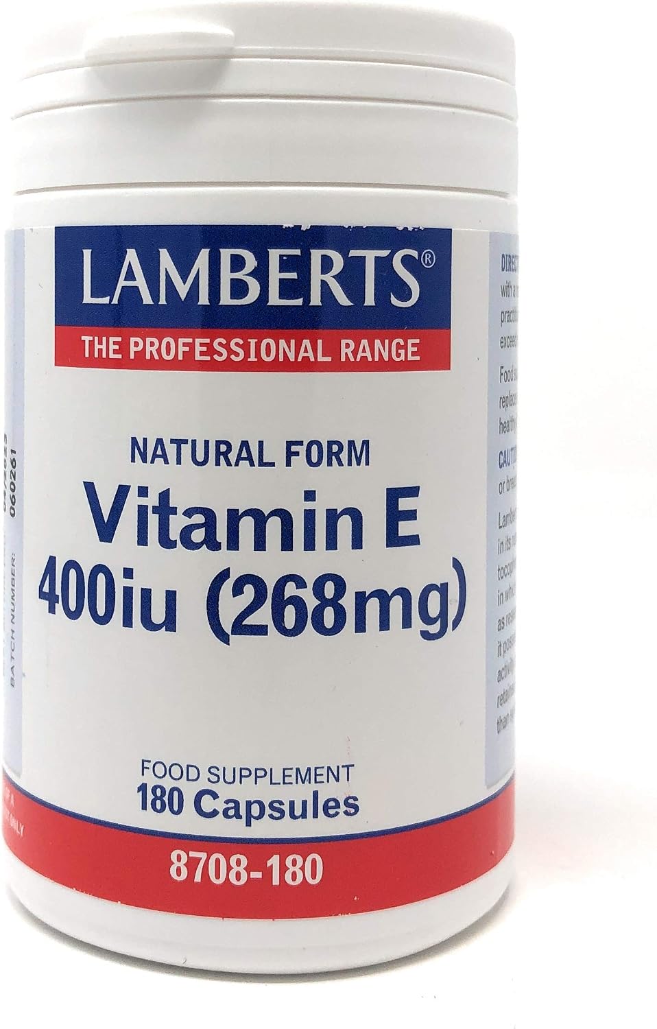 Lamberts Natural Vitamin E 400iu - d-Alpha Tocopherol for Antioxidant Protection - Gelatin-Free - 60 Vegan Capsules