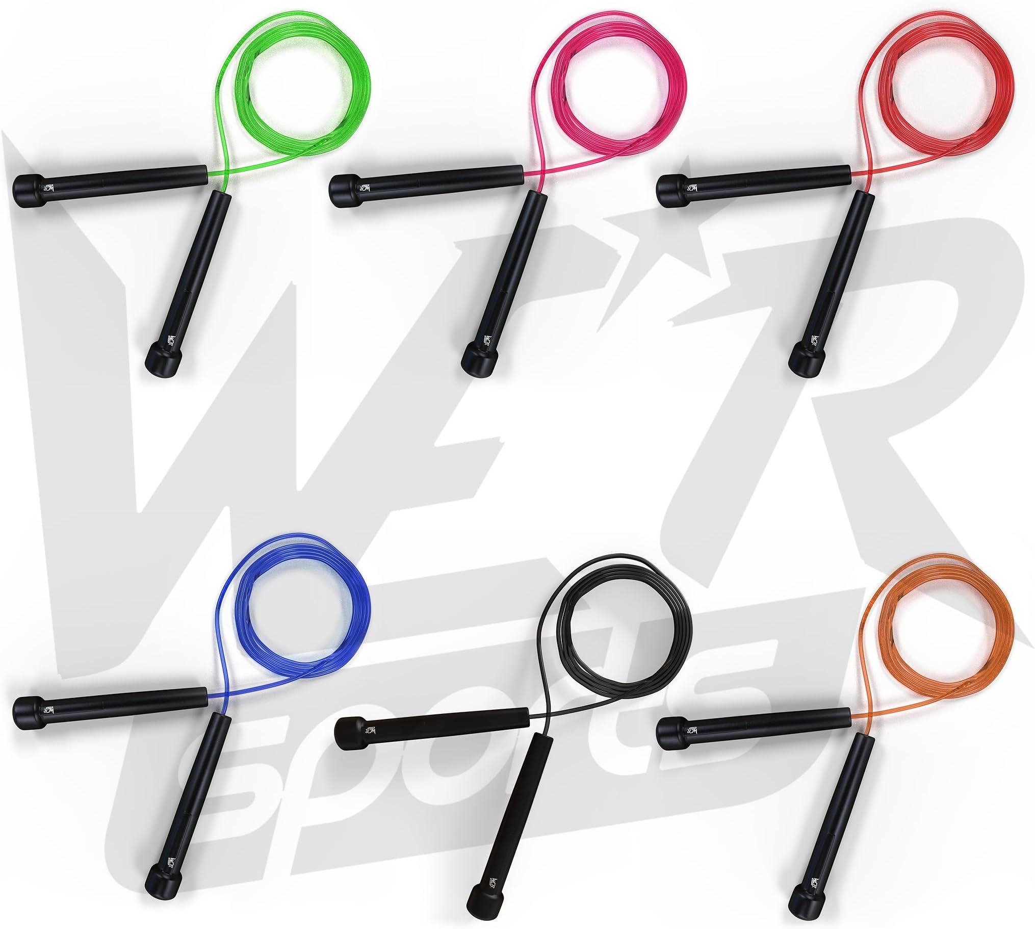 We R Sports Plastic Skipping Rope Jump Speed Exercise Rope Boxing Gym Fitness Workout
