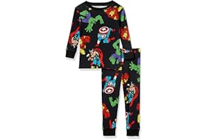 Amazon Essentials Boys Snug-Fit Pajama Sleep Sets, 3-Piece