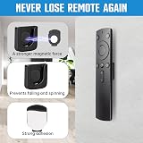 KALIONE 6 Pack Magnetic Wall Mount Remote Control Holder - Black view 2