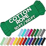 TECEUM Cotton Rope 3/16” (5 mm) – 100 FT