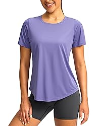 Women's Short Sleeve Workout Shirts Breathable UPF