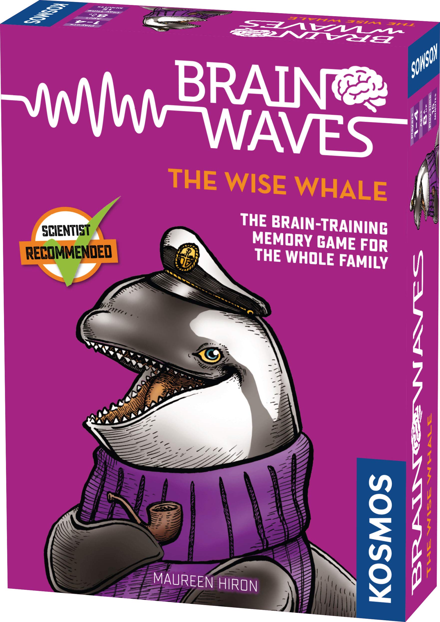 Thames & Kosmos 690861 Brainwaves: The Wise Whale | Brain-Training Fun for The Whole Family | Quick Memory Game, 1-5 Players | Ages 8+ |