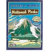 Sticker by Number America's National Parks - 12 Beautiful National Park Scenes
