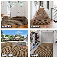 BESTVUE 3' x 40' Runner Rugs with Rubber