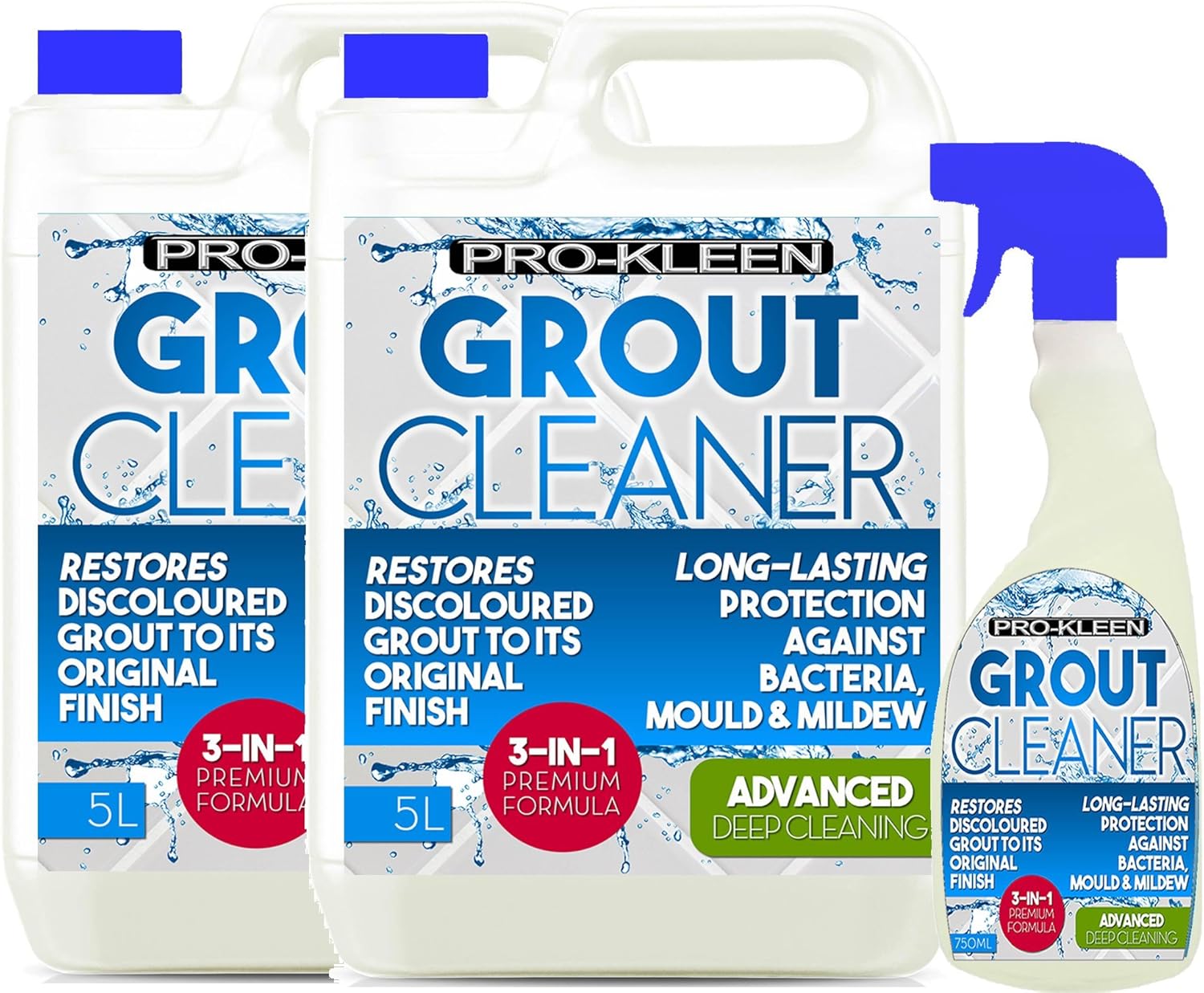 10L + 750ml ProKleen Tile Grout Cleaner Restorer Reviver for Kitchen