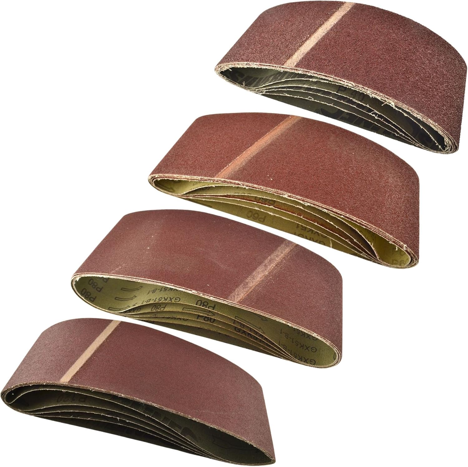 Belt Power File Sander Abrasive Sanding Belts 610mm x 100mm Mixed Grit 20pk Amazon.co.uk DIY