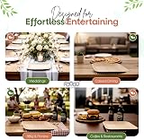 FOOGO Green 25pcs Disposable Palm Leaf Plates 10in Square Eco Biodegradable view 5