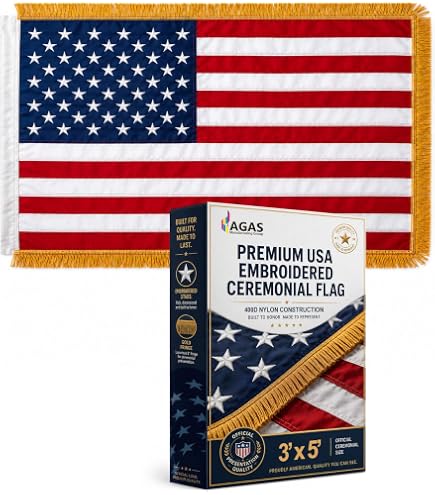 Amazon.com : American Cotton Flag - 4ft x 6ft - Embroidered Stars