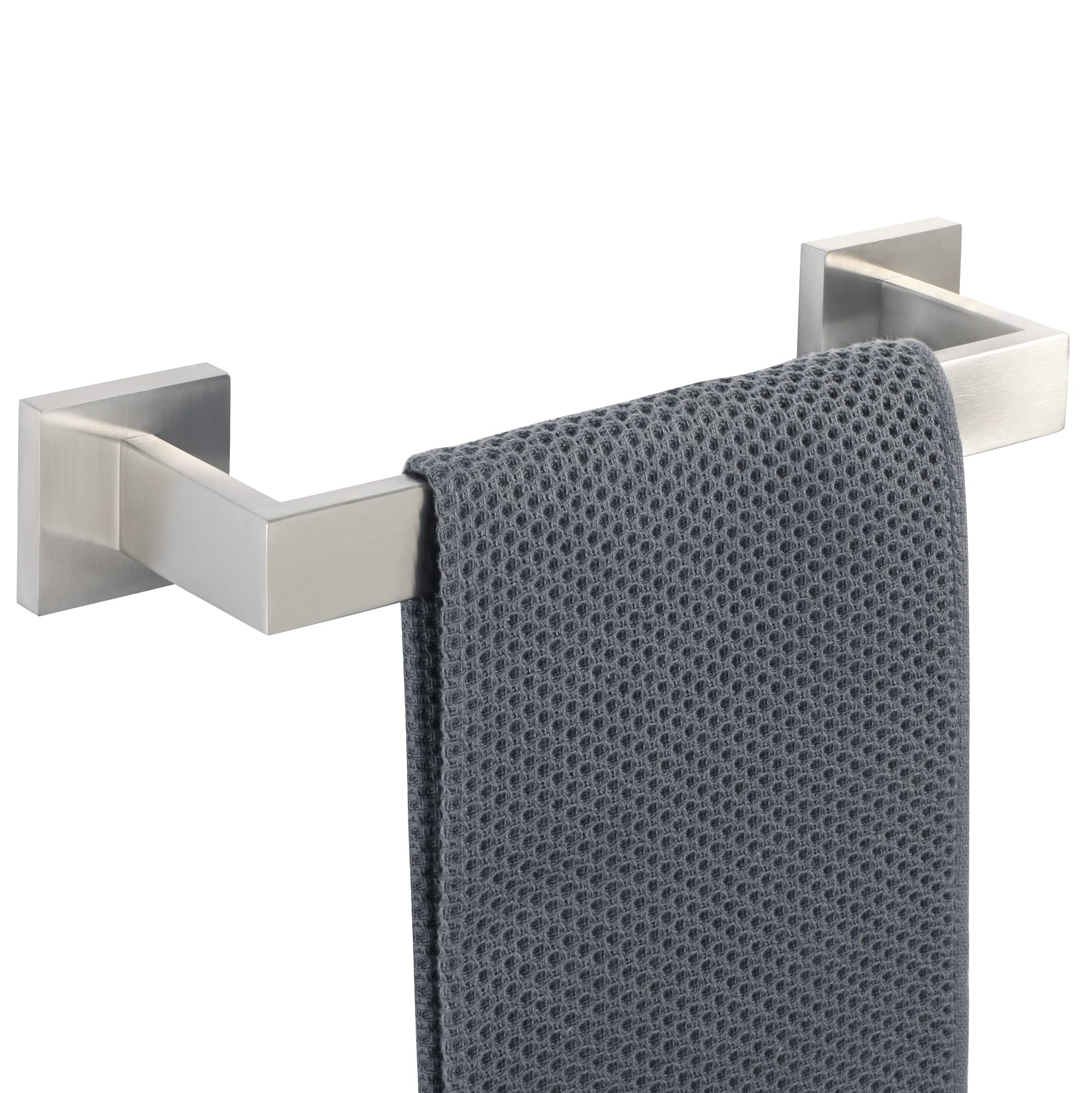 Sayayo Towel Rails Wall Mounted Bathroom Towel Holder 30CM Towel Bar, SUS-304 Stainless Steel Brushed Nickel, Waterproof & Rustproof