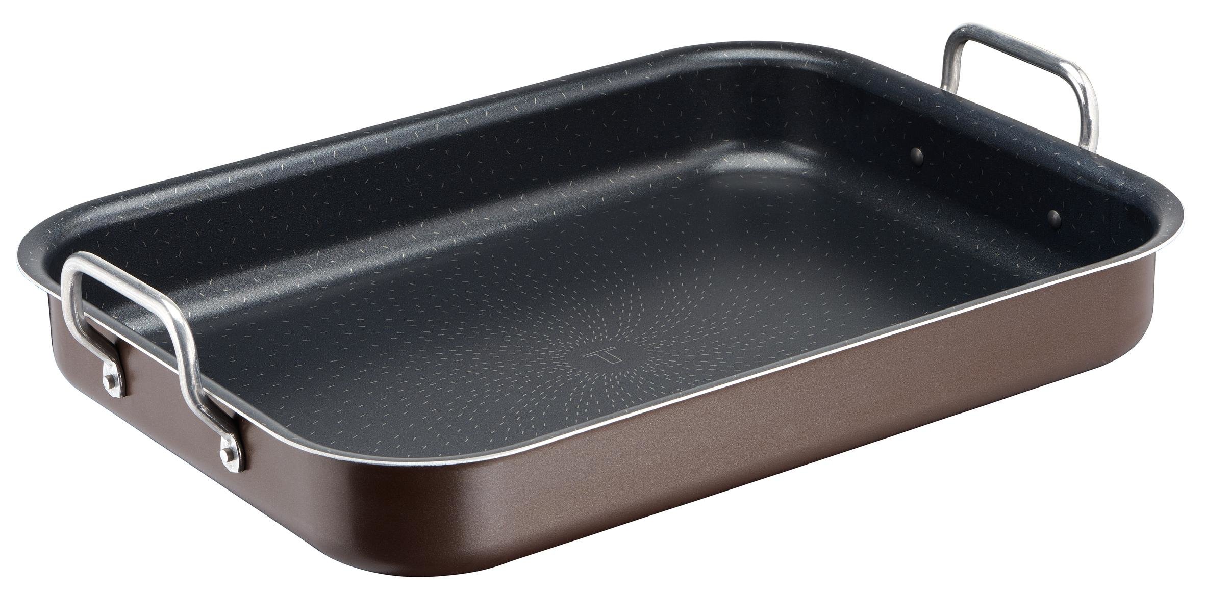 Tefal J1605902 Success Professional Aluminium Baking Dish with Handles - Brown - 27 x 37 x 4.5 cm