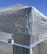 QUICK STAR 3x3m Gazebo Cover Waterproof Transparent PVC Weather Protection view 6