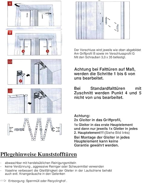 Kunststoff Falttur Mit 3 Fenster Luciana Weiss 88 5x202 Cm Doppelwandig 10 Mm Made In Italy Amazon De Baumarkt