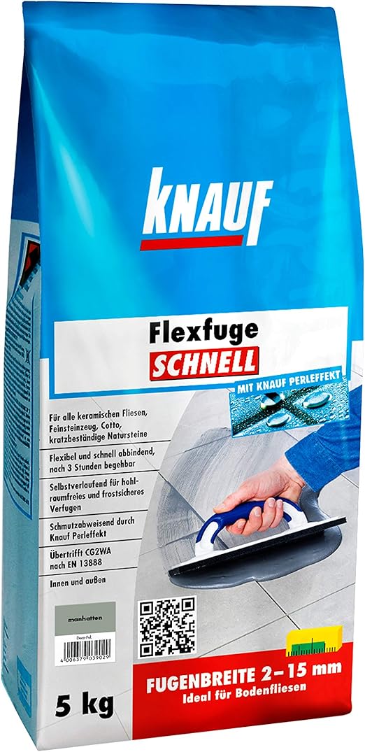 Knauf Flexfuge Schnell Schnellhartender Fugen Mortel Fur Alle Boden Fliesen Flexibler Fliesen Zement Mit Extra Haftformel Schmutzabweisende Flex Fuge Bahamabeige 5 Kg Amazon De Baumarkt