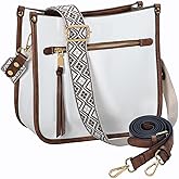 VASCHY Crossbody Bag Purse for Women,Fashion Vegan Leather Hobo Handbag Shoulder Bag Purse with Guitar Strap