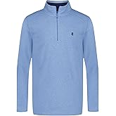 IZOD boys Long Sleeve Polar Fleece Quarter-zip Pullover Jacket