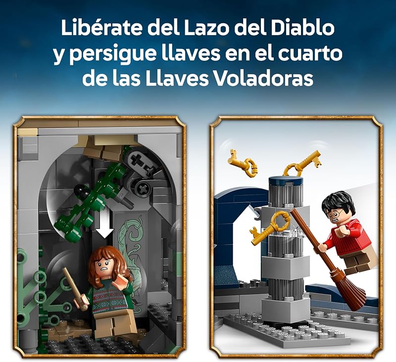 Harry Potter Castelo de Hogwarts: Torre Central - Castelo de Brinquedo com Sala Chave Voadora e Xadrez Mágico - 12 Minifiguras - Presente para Meninas e Meninos 10+ Anos 76454 — foto 5 de 8