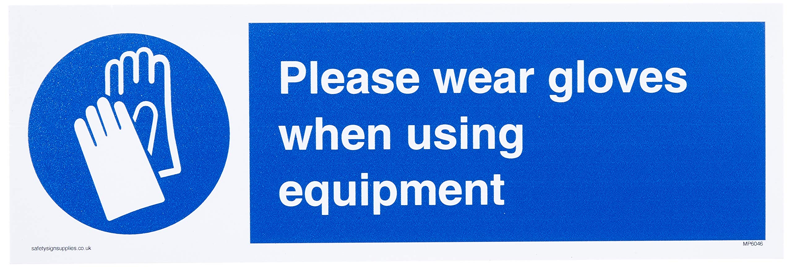 Please wear gloves when using equipment