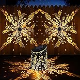 Likiyol 2025 Upgraded 2 Pack Hummingbird Solar Fence Lights Ultra Bright Fence Lights Solar Powered IP65 Waterproof Deck Light for Stair Yard Garden Outdoor Wall Decor, Warm White