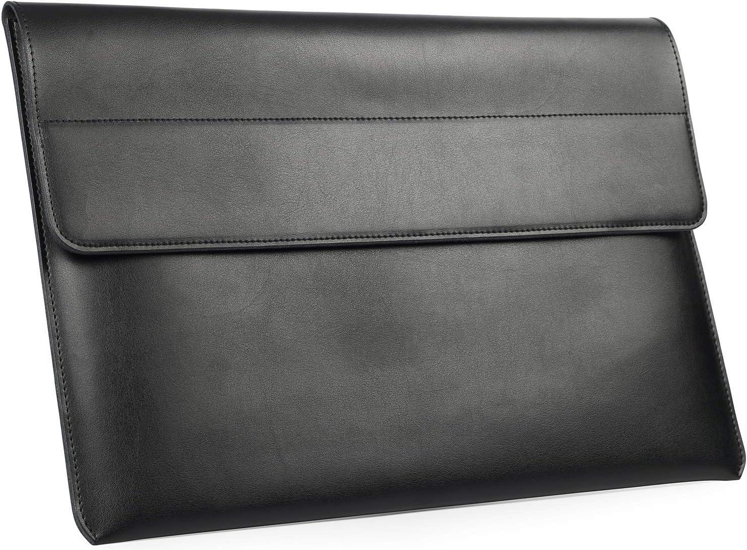 TYTX Split Leather Laptop Sleeve 13.3 Inch MacBook Air MacBook Pro Protective Cover Case Fits Model A1466/A1369/A1502/A1425 (Black)