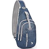 Kimlee Sling Bag Crossbody Bags Men, Travel Hiking Chest Daypack for Women One Strap Backpack Lightweight Over Shoulder Bag