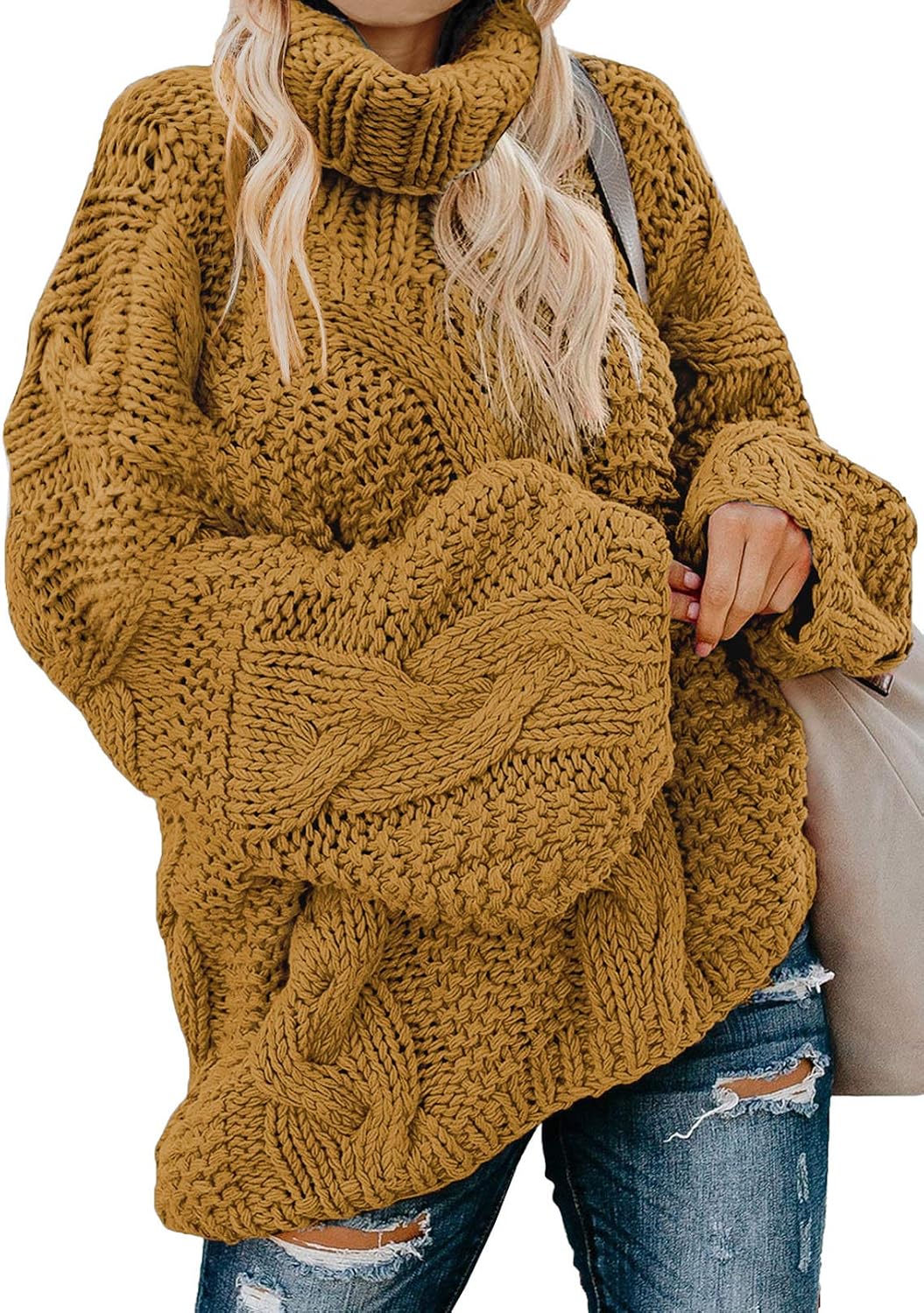 Grobstrick Oversize Pullover Damen
