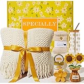 Birthday Gifts for Women, Christmas Self Care Get Well Gifts Baskets for Women, Sending Sunshine Sunflower Care Package, Thinking of You Thank You Inspirational Gift for Friend, Mom, Sister, Wife