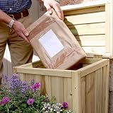 Zest Parcel Store with Planter Outdoor Parcel Box 0.5m W x 0.57m D x 0.69m H view 7