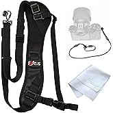 Fotasy Ergonomic Design Camera Sling Strap, Adjustable Camera Neck Strap, w/Quick Release and Safety Tether, Compatible with Canon Fujifilm Nikon Olympus Panasonic Pentax Sony Cameras