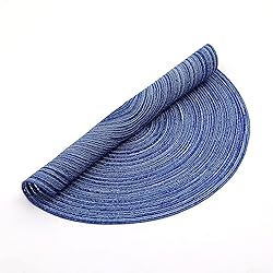 SHACOS Round Braided Placemats Set of 8 Round Table