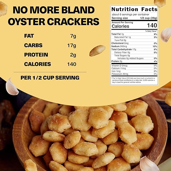 WICKED MINIS SOUP & OYSTER CRACKERS – SALTINE CRACKERS SALTED FLAVORED MINI PUFFED SOUP CRACKERS, SAVORY SNACKING MIX, SEASONED CROUTONS SALAD TOPPERS, CRACKERS FOR CHILI 6OZ (GARLIC PARMESAN)