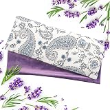 Hihealer Eye Pillow with Extra Cover Lavender Aromatherapy 25x10 cm 235 g White view 1