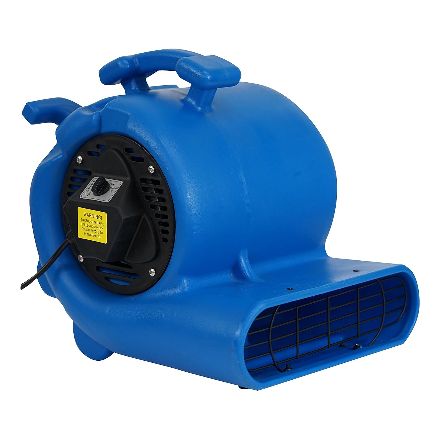 MOUNTO 3-Speed 3/4HP 3000CFM Air Mover Floor Carpet Dryers (Blue)