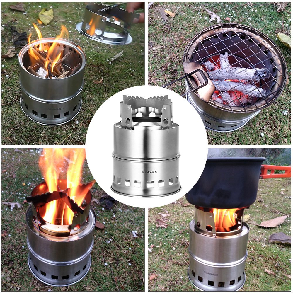 SXTSPO Ultralight Stufa a Gas, Portatile Fornello Esterno Picnic Mini Bruciatore a Gas Pieghevole per La Cottura di Campeggio