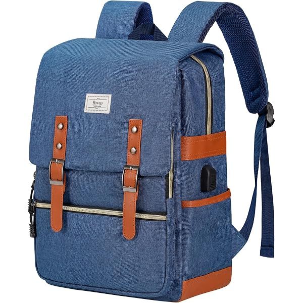 NICOLE & DORIS Lightweight Laptop Backpack For Women – 14 Inch School & College Rucksack, Grey