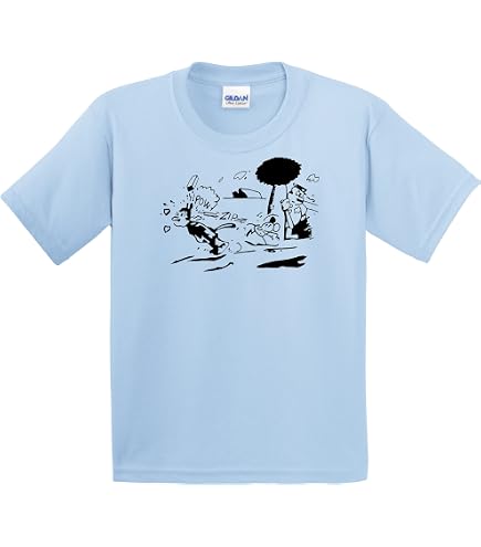 Amazon.com: Krazy Kat Shirt Light Blue Gildan Men's Cotton