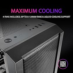 Mars Gaming MC-Master, ATX PC Case, Metal-Mesh