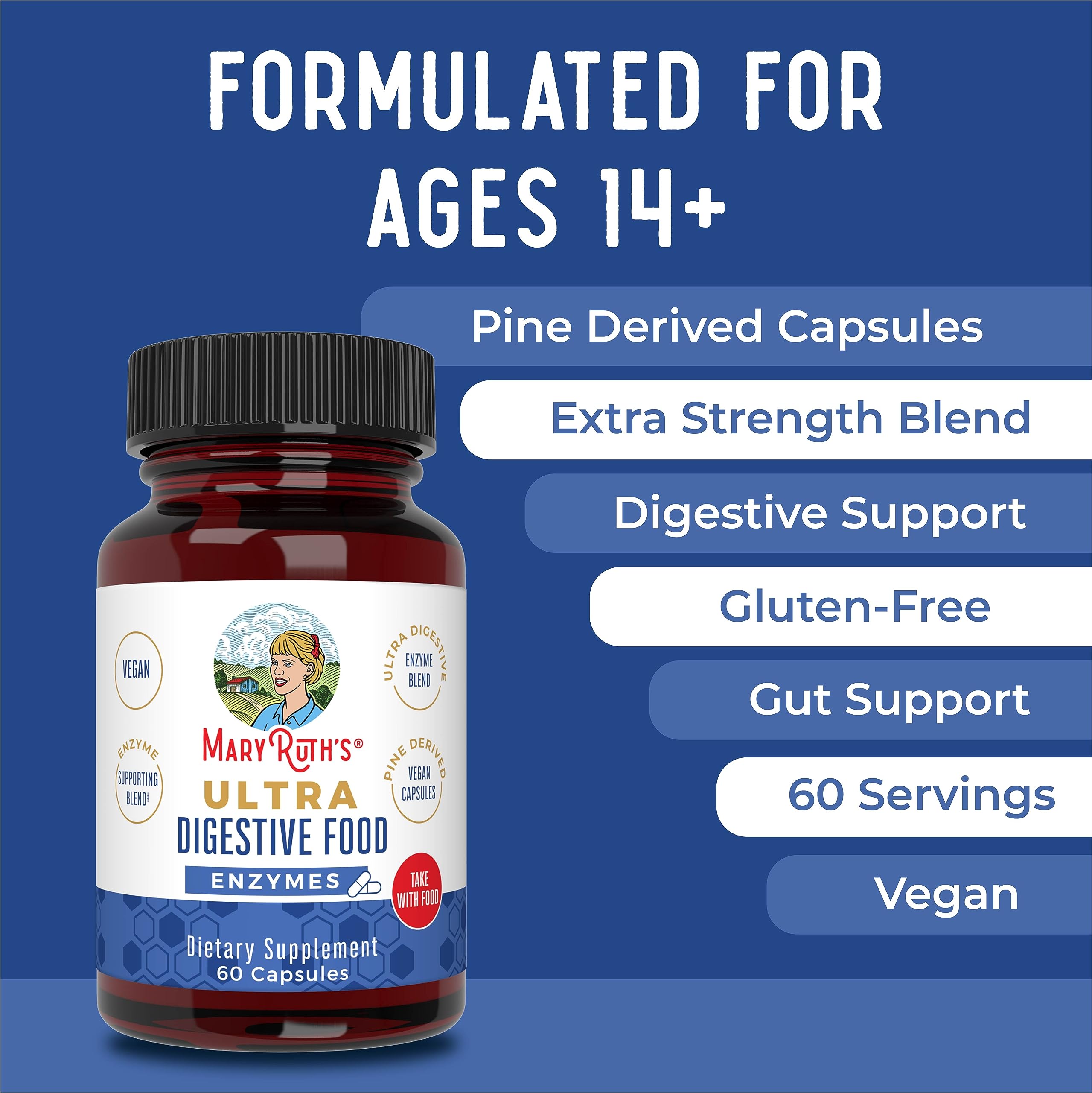Ultra Digestive Enzymes Capsules Up to 2 Month Supply Enzyme