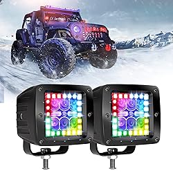 Nicoko 18w 3" Led Work Light with Chaser RGB Halo