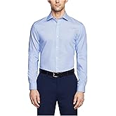 Tommy Hilfiger Mens Non Iron Slim Fit Stripe Spread Collar Dress Shirt