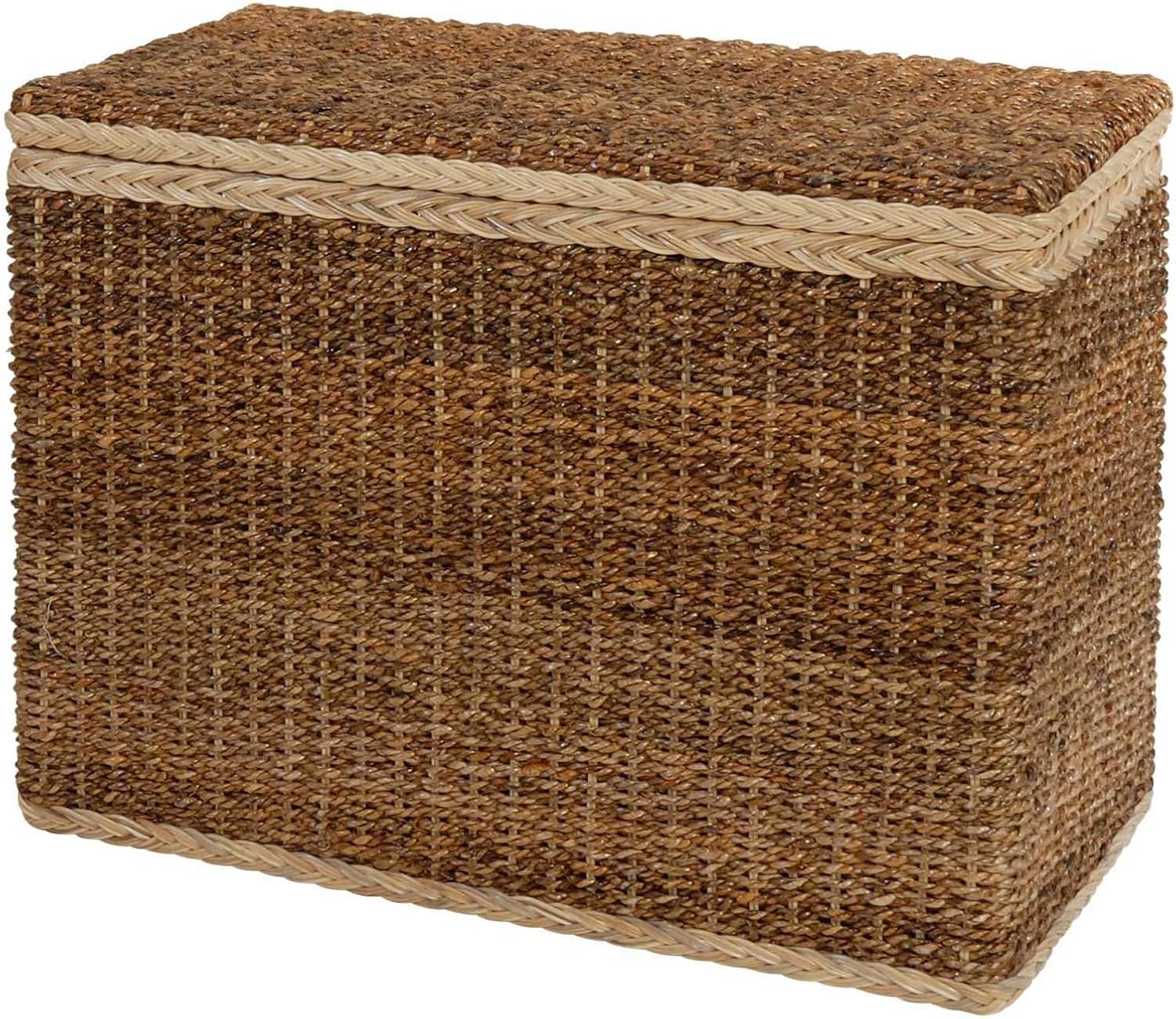 korb.outlet Wäsche-Sortierer/Truhe aus natürlicher Bananenblatt-Rattan