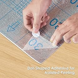VallisCo 30 Pack Carpet Tile - 12” X 12” Self