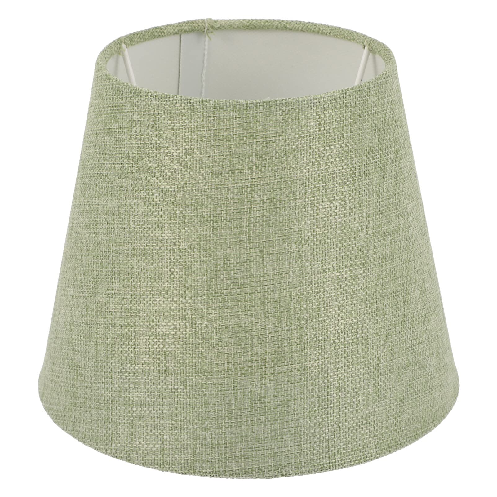 OSALADI Fabric Lampshade Medium Drum Lamp Shade Barrel Fabric Shade Clip On Light Cover Shade Replacement for Table and Floor Light Green Cloth Table